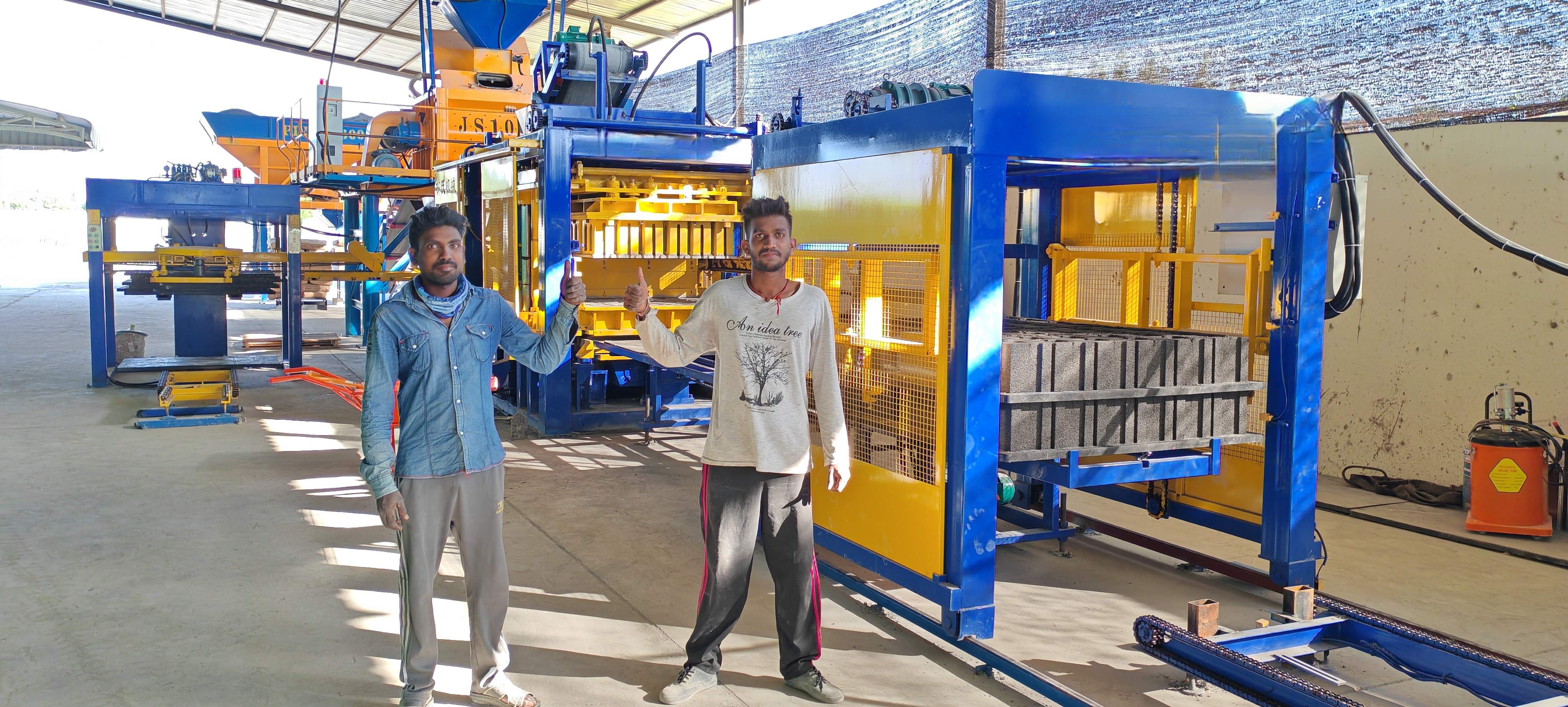 QT12-15 cement brick making machinery
